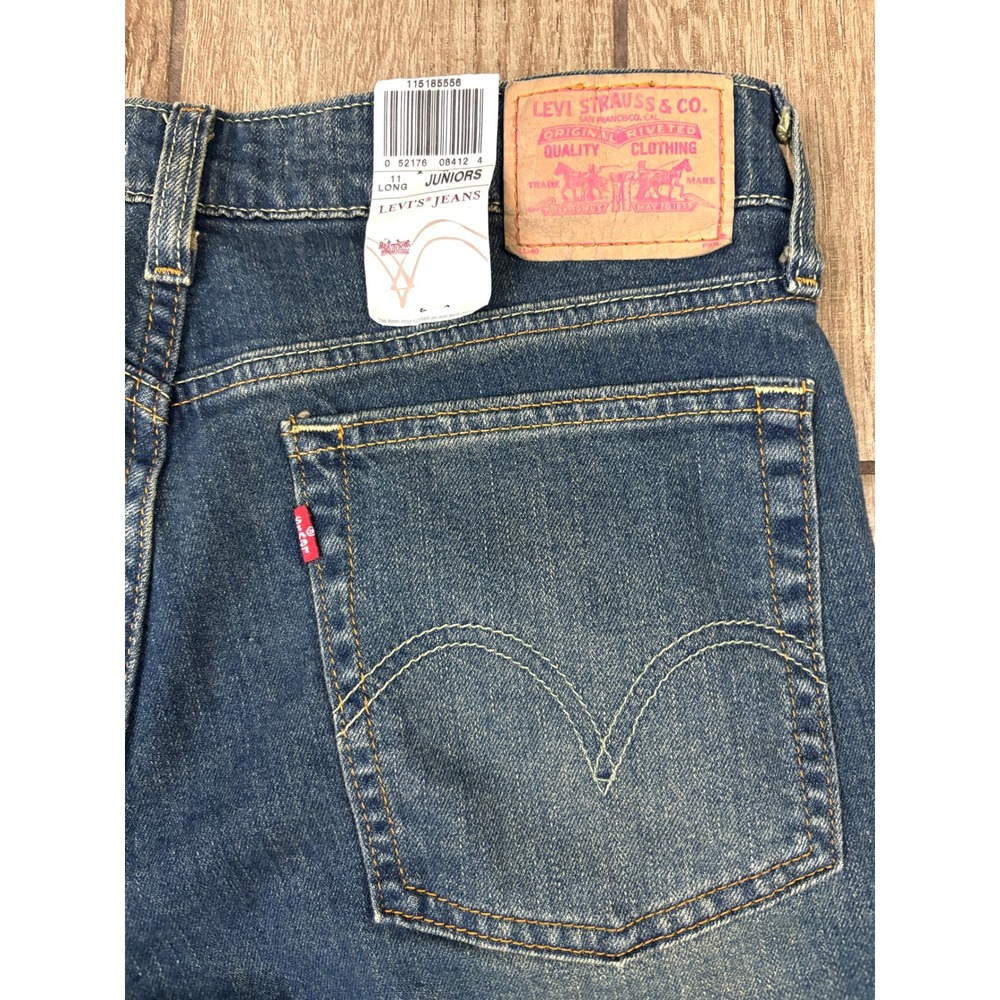 Levi's‎ Juniors Bootcut Jeans 11R Dark Wash Low Rise Denim NWT - Picture 11 of 12